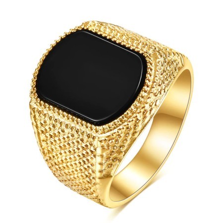 ইয়ামিনের কাল আকিক আংটি।(EKAA-102)